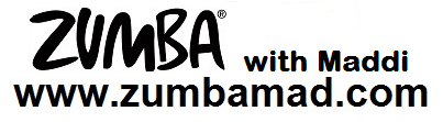zumbamad, zumba with maddi logo